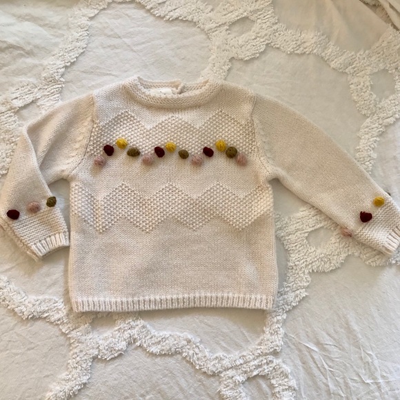 🛑SOLD🛑 HTF Zara Babygirl knit wear fall sweater - Picture 3 of 7